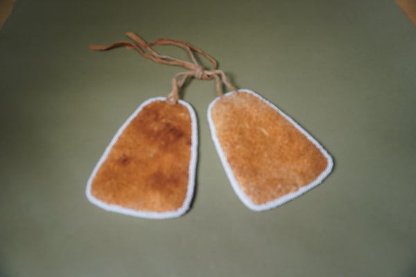 Plains Indian Beaded Rose Tags A3332
