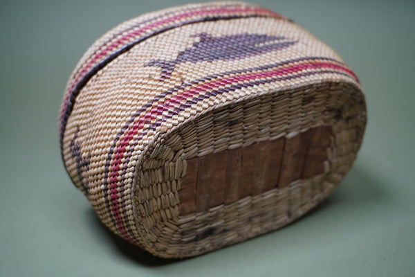 Native American Whale and Duck Basket A3347