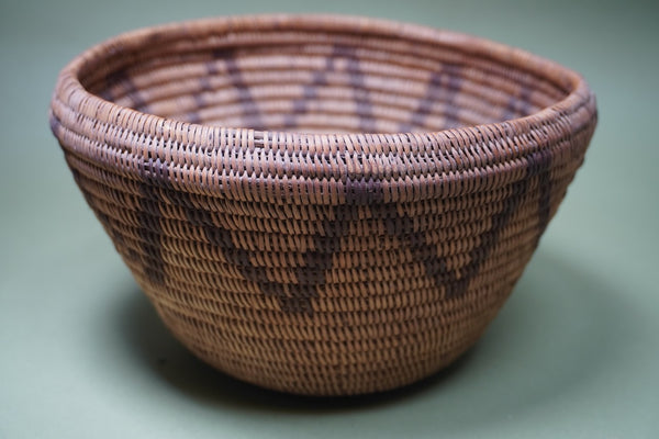 Native American Zig-Zag Basket - Late 19th Century A3348