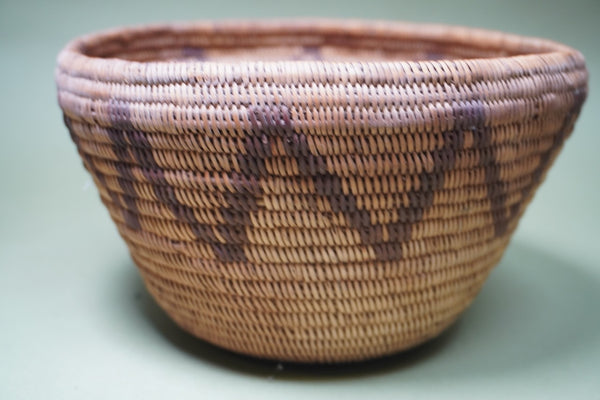 Native American Zig-Zag Basket - Late 19th Century A3348