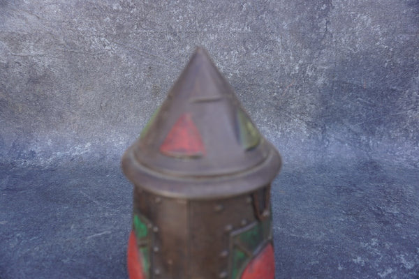 Huntley & Palmers Vintage Biscuit Tin: The Witch's Hat Lantern 1911 - Restored A3353