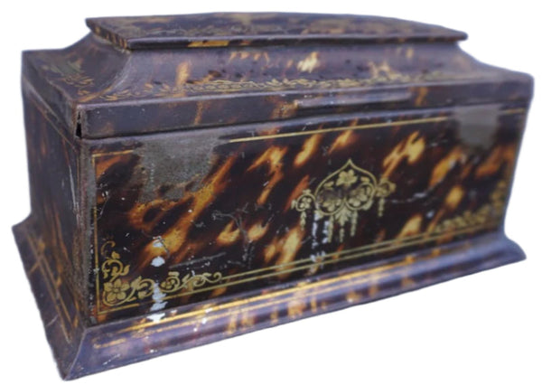 William Crawford & Sons Biscuit Manufacturers, Liverpool, London Faux Tortoise Shell Tin A3357