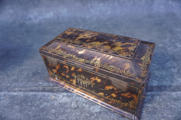 William Crawford & Sons Biscuit Manufacturers, Liverpool, London Faux Tortoise Shell Tin A3357