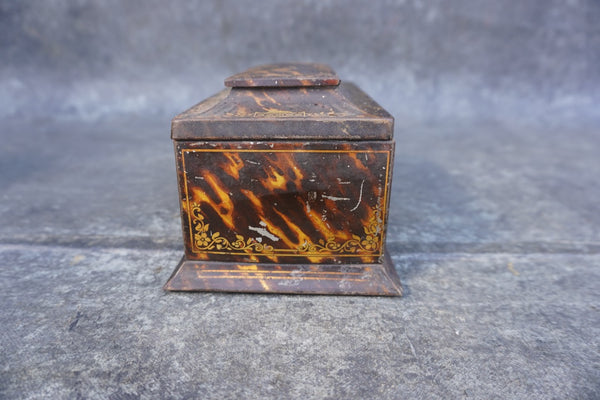 William Crawford & Sons Biscuit Manufacturers, Liverpool, London Faux Tortoise Shell Tin A3357