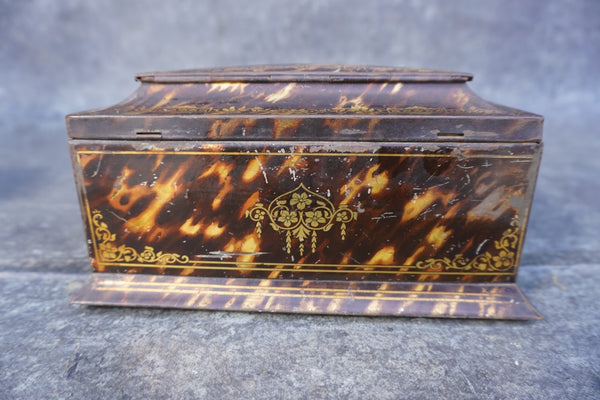 William Crawford & Sons Biscuit Manufacturers, Liverpool, London Faux Tortoise Shell Tin A3357