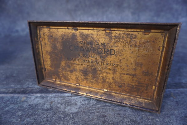 William Crawford & Sons Biscuit Manufacturers, Liverpool, London Faux Tortoise Shell Tin A3357
