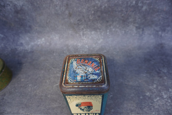 Banania Hot Chocolate Drink Powder Tin - 1920s A3361