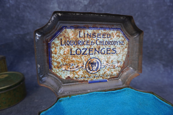 John Buchanan & Bros Four Seasons Linseed, Liquorice & Chlorodyne Lozenges Box 1865 A3362