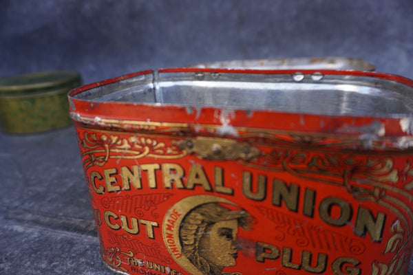 Central Union Cut Plug Tobacco Tin A3365