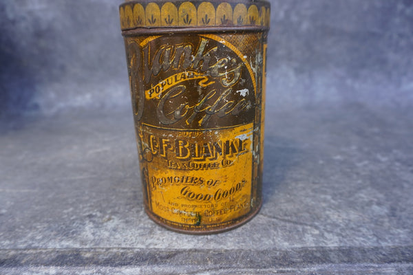 Blanke's Coffee Tins c 1900 A3369