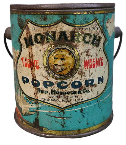 Monarch Teenie Weenie Popcorn Tin 1927 Rare A3371