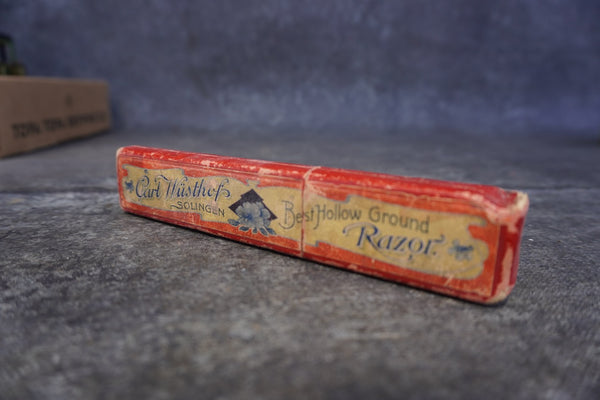 Antique Carl Wusthof Straight Razor c. 1900's A3375