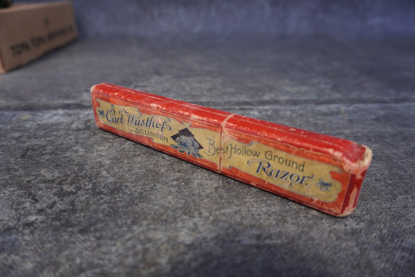 Antique Carl Wusthof Straight Razor c. 1900's A3375