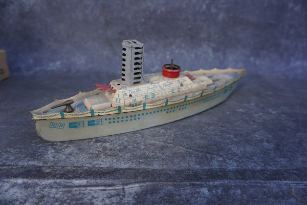 Battle Ship Toy c.1930s, Wolverine Manufacturing Co. A3380