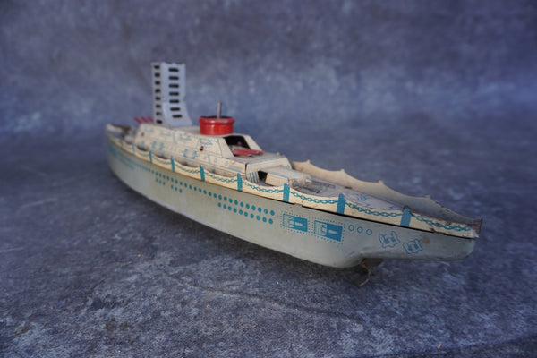 Battle Ship Toy c.1930s, Wolverine Manufacturing Co. A3380