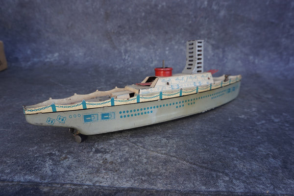 Battle Ship Toy c.1930s, Wolverine Manufacturing Co. A3380