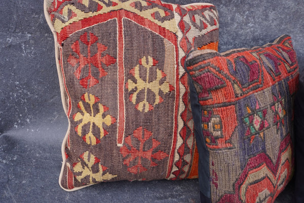 Set of 6 Kilim Rug Throw Pillows A3381