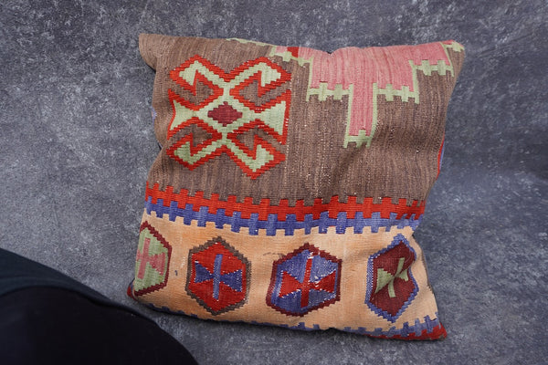 Set of 6 Kilim Rug Throw Pillows A3381