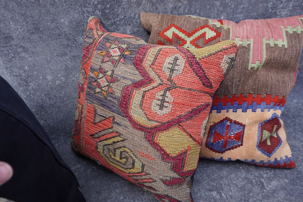 Set of 6 Kilim Rug Throw Pillows A3381