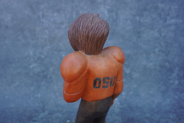 Folk Art Football Mascot OSU Beaver A3394