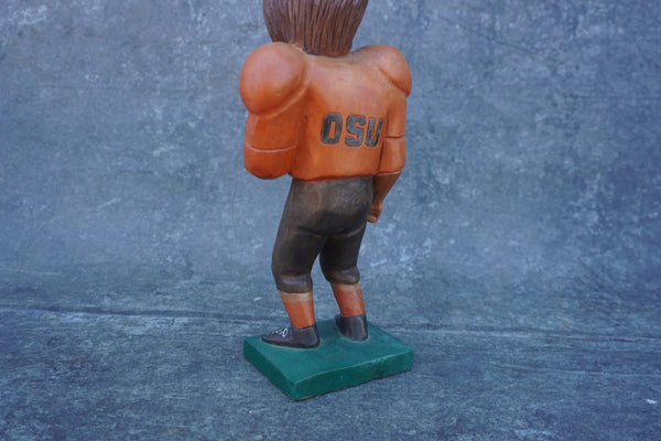 Folk Art Football Mascot OSU Beaver A3394