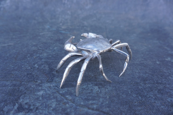 20th Century Sterling Silver Crab Box A3407