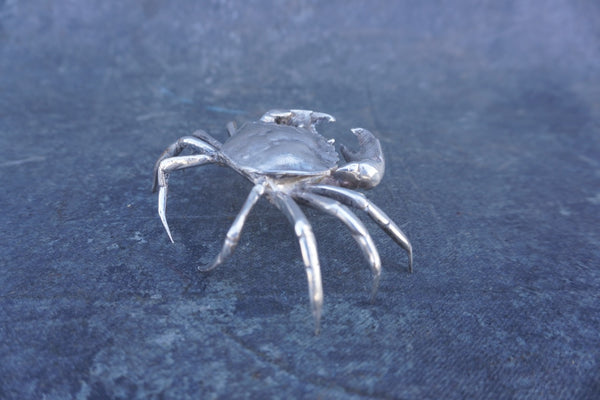 20th Century Sterling Silver Crab Box A3407