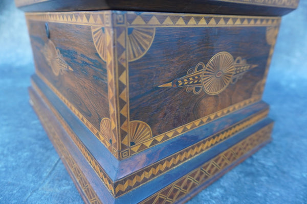 Victorian Marquetry Jewelry Box c.1880 A3409