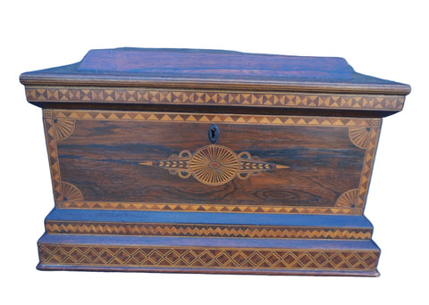 Victorian Marquetry Jewelry Box c.1880 A3409