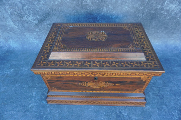 Victorian Marquetry Jewelry Box c.1880 A3409