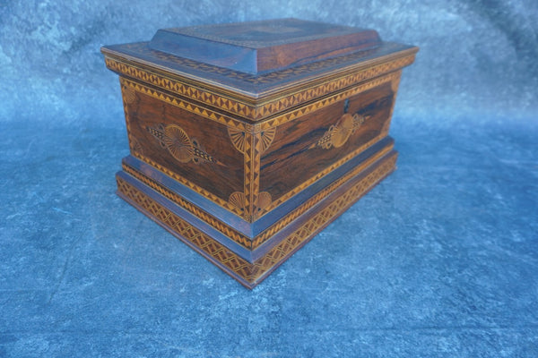 Victorian Marquetry Jewelry Box c.1880 A3409