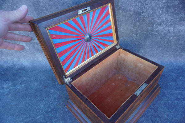 Victorian Marquetry Jewelry Box c.1880 A3409