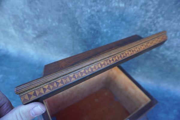 Victorian Marquetry Jewelry Box c.1880 A3409