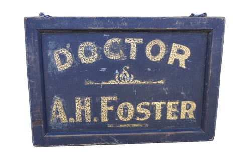 Antique Wooden Storefront Sign for Dr. A.H. Foster, Circa 1900 A3410