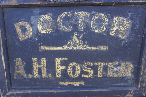 Antique Wooden Storefront Sign for Dr. A.H. Foster, Circa 1900 A3410
