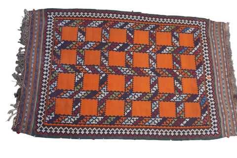 Vintage Persian Kilim Rug A3448