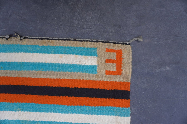 Vintage Striped Navajo Blanket A3451