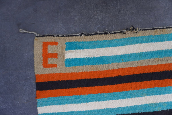 Vintage Striped Navajo Blanket A3451