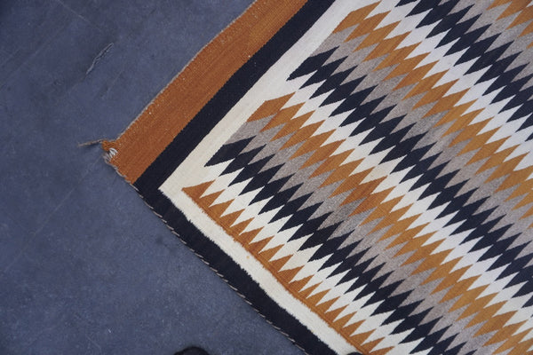 Vintage Diamond Pattern Navajo Rug A3452