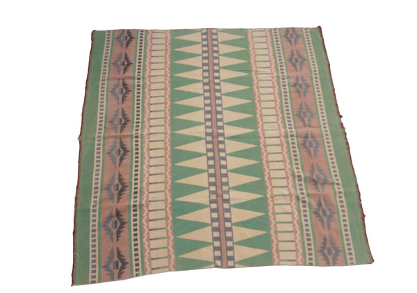 Vintage Green and Beige Beacon Blanket A3455