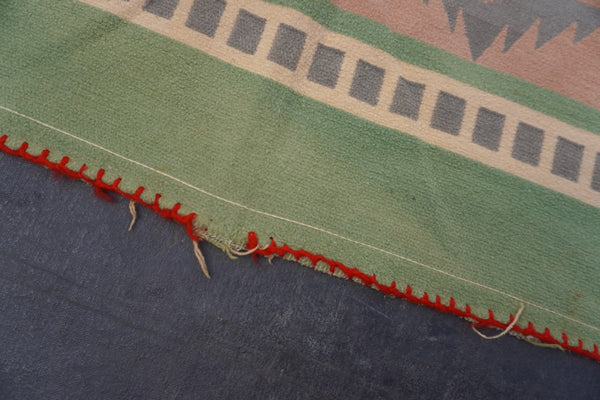 Vintage Green and Beige Beacon Blanket A3455