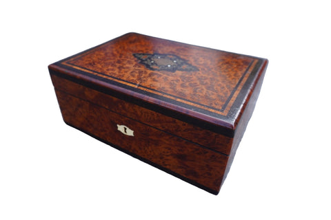 Maple and Tulipwood French Jewelry Box A3459
