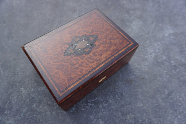Maple and Tulipwood French Jewelry Box A3459