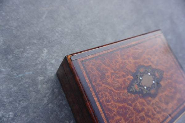 Maple and Tulipwood French Jewelry Box A3459