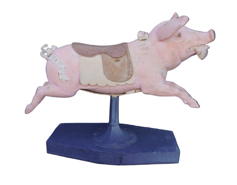 19th Century French Carousel Pig A3462