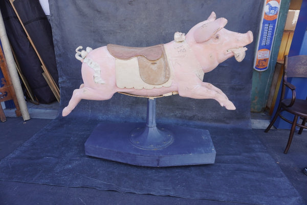19th Century French Carousel Pig A3462
