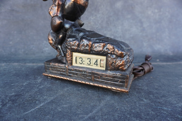 Cowboy Mantel Clock A3464