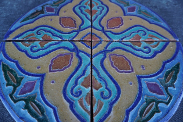 S&S Tile Company Four Tile Round Set c.1927 A3465
