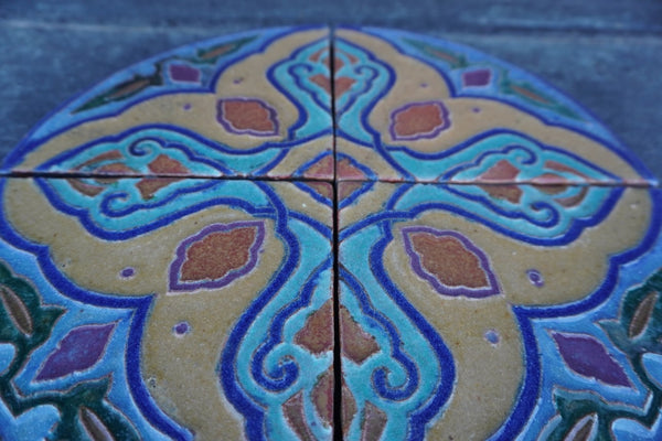 S&S Tile Company Four Tile Round Set c.1927 A3465