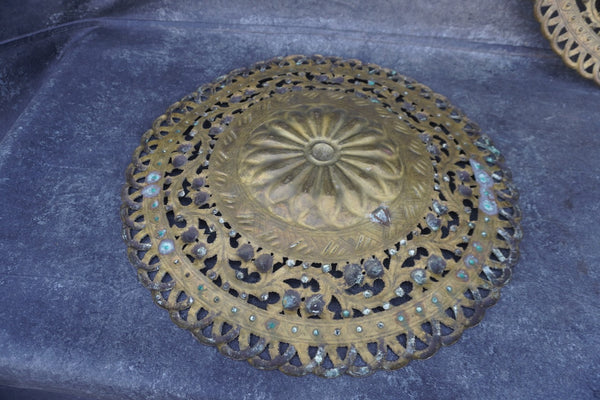 Pair of Brass Wall Art Medallions by Casa Grande A3466